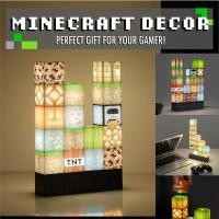 ราคา COD Minecraft โคมไฟตั้งโต๊ะ ตกแต่งห้องนอนโคมไฟ USB ไฟชาร์จบล็อก DIY ไฟสร้างสรรค์ ของขวัญคริสต์มาส ของขวัญสำหรับเด็ก (13559118729)