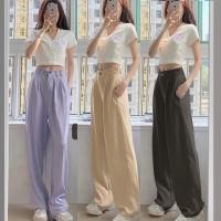 ราคา NEW HOT กางเกงเอวสูง ผ้าฮานาโกะ กางเกงขายาว กางเกงผ้าฮานาโกะ กางเกงใส่ทำงาน กางเกงขายาว กางเกงผู้หญิง ขากระบอก (3372138046)