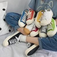 ราคา รองเท้าผ้าใบขอบบิสกิต สวยเก๋ มี 7 สี พร้อมส่ง nampinkshop P49 (1858538387)