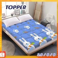 ราคา QTK ท็อปเปอร์TOPPER มีลาย 2 ด้าน ขนห่านเทียม ขนาด 6 ฟุต หนาประมาณ 4 นิ้ว ลายการ์ตูน น่ารักๆๆ (4669674231)
