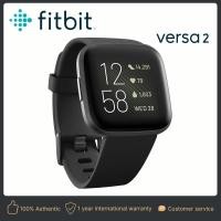 ราคา FITBIT VERSA 2 Smart Watch Black Carbon Aluminum สีดำ ใหม่ สมาร์ทวอทช์สายสุขภาพ (12988713470)