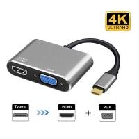 ราคา MAILESI USB C to HDMI VGA Adapter Type c to HDMI 4K for MacBook Pro HP Envy 13 Dell XPS13 15 Lenovo miix510 Huawei Mate (21226561710)