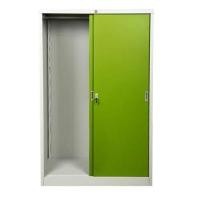 ราคา Lucky World ตู้เสื้อผ้าเหล็ก เฟอร์นิเจอร์เหล็ก ตู้เหล็ก ตู้เสื้อผ้าบานเลื่อนทึบ รุ่น KSS-126K-GG (สีเขียว) (6463263858)