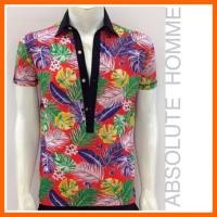 ราคา Flower Print Polo for Men เสื้อโปโลลายดอก เสื้อโปโลผู้ชาย เสื้อโปโลคอปก เสื้อลายดอก 2629721333