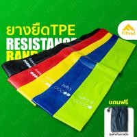 ราคา ยางยืดแรงต้าน fitvel ยางยืด TPE แรงต้าน 5 ระดับ ยางออกกำลังกาย ยางยืดวงแหวน ยางยืดแรงต้าน Resistance Band (8175010702)