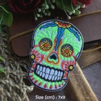 ราคา หัวกะโหลก ดอกไม้ โบฮีเมี่ยน Sugar Skull ตัวรีดติดเสื้อ อาร์มรีด อาร์มปัก ตกแต่งเสื้อผ้า หมวก กระเป๋า แจ๊คเก็ตยีนส์ Da... (4039520322)