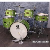 ราคา [ครบชุด✅] กลองชุดเล็ก G-force (กลองชุดเด็ก) ขอบโครเมียม สีเขียว กลองชุด 5 ใบ พร้อมอุปกรณ์ ครบชุดพร้อมเล่น - มีปลายทาง (2629624426)