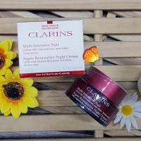 ราคา NEW Clarins Super Restorative Night Cream 50ml All skin ทุกสภาพผิว สูตรสำหรับกลางคืน ผลิต 04/2022 (251447897)