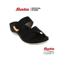 ราคา Bata COMFIT รองเท้าเพื่อสุขภาพ Comfortwithstyle รองเท้าแบบสวม รองเท้าลำลองแฟชั่น รองเท้าลำลอง รองเท้าเสริมส้น รองเท้าเปิดส้น สำหรับผู้หญิง สีดำ รหัส 6616733 (3240502594)