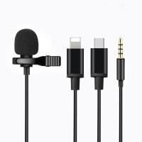 ราคา [ลดทันที 20% เพียงใส่โค้ด HM3KFT4P][พร้อมส่ง] ไมค์ไลฟ์สด อัดเสียง lightning, Type-C, 3.5mm ไมค์โครโฟนอัดวีดีโอ (4560994286)