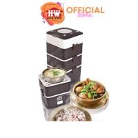 ราคา HOUSE WORTH ปิ่นโตไฟฟ้าอเนกประสงค์ ปิ่นโตอุ่นอาหาร รุ่น HW-ST01BR (5351419429)