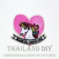 ราคา ตัวรีดติดเสื้อ งานปัก ยูนิคอร์น ม้า ยูนิคอน MAGICAL CREATURE Unicorn Patch ยูนิคอร์น ตัวรีดโพนี่ WOP DIY อาร์มติดเสื้อ (3621535849)