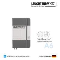 ราคา Leuchtturm1917 Pocket (A6) "Anthracite" Dotted Hardcover Notebook - สมุดโน๊ต Leuchtturm A6 ลายจุด ปกแข็ง สีเทาเงิน (2416697388)