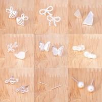 ราคา ต่างหูเงินแท้ ต่างหูเล็กๆ ต่างหูเงินแท้ 100% ต่างหูแฟชั่นเกาหลี (4981246328)