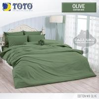 ราคา TOTO (ชุดประหยัด) ชุดผ้าปูที่นอน+ผ้านวม สีเขียวโอลีฟ OLIVE #โตโต้ สีเขียวขี้ม้า ชุดเครื่องนอน ผ้าปูที่นอน ผ้าห่ม สีพื้น (4261798463)