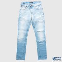 ราคา [DEFECT] Lean Dean Faded Meadow ยีนส์ฟอกทรงกระบอกเล็กกึ่งเดฟ Nudie ของแท้ 100% (3061584784)