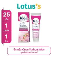 ราคา [ส่งฟรี] VEETวีทครีมขจัดขนโลตัสมิลค์แอนด์จัสมิน 25ก. (2438872524)