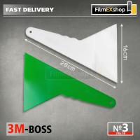 ราคา เกียงรีดฟิล์ม เครื่องมือช่างฟิล์ม 3M BOSS 28х16cm (№3) Heat Resist Plastic Squeegee Window Tint Tool (2357071277)