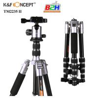 ราคา K&F Concept TM2235 II (Silver) KF09.045 Tripod Aluminium ขาตั้งกล้อง เล็กกระทัดรัด **พร้อมส่ง** (3520480188)