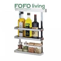 ราคา ชั้นวางของ เครื่องปรุง สแตนเลส 304 ฐานแคบ แบบแขวน ชั้นวางเครื่องปรุง ชั้นวางสแตนเลส ชั้นวางของติดผนัง (1638075724)