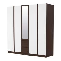 ราคา SB Design Square ตู้เสื้อผ้า ขนาด 200 ซม. รุ่น Patinal สีเข้มลายไม้ธรรมชาติ (200x60x200 ซม.) แบรนด์ KONCEPT FURNITURE (7636598241)