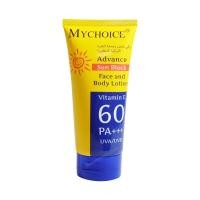 ราคา MYCHOICE Advance Sun Block SPF 60 PA+++ 150g กันแดดมายช้อยส์ ครีมกันแดดสำหรับผิวหน้าและผิวกาย 1 ชิ้น My Choice (10025453858)