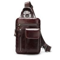 ราคา กระเป๋าคาดอก กระเป๋าสะพายเฉียง กระเป๋าสะพายพาดลำตัว หนังแท้ สำหรับผู้ชาย รุ่นLB41 (1595273013)