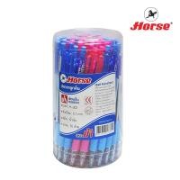 ราคา HORSE ตราม้า ปากกาลูกลื่น ด้ามกด 0.7มม. H-302 - สีน้ำเงิน จำนวน 50 ด้าม/กระป๋อง (1674275204)