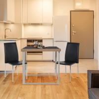 ราคา SB Design Square ชุดโต๊ะอาหาร รุ่น Pluto & เก้าอี้ Yinta สีดำ แบรนด์ SB FURNITURE (4466924252)