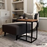 ราคา RINA HEY PLUM/50 โต๊ะข้าง - สี วอลนัทเข้ม/ดำ , ครีมงาช้าง/ดำ (5988848665)