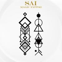 ราคา แทททู SAI MAGIC TATTOO 10CM×06CM รอยสักอยู่ได้นาน 2 สัปดาห์ รอยสักมายากล แทททูรอยสักกันน้ำ รอยสักชั่วคราว รอยสัก 010 (3694944892)