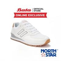 ราคา Bata (Online Exclusive) บาจา ยี่ห้อ North Star รองเท้าสนีคเคอร์ รองเท้าผ้าใบ รองเท้าผ้าใบแฟชั่น สำหรับผู้หญิง รุ่น Adrasta สีขาว 5201012 (9594299454)