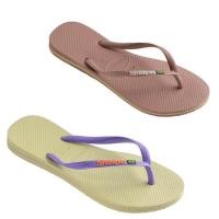 ราคา Havaianas Collection ฮาวายานัส รองเท้าแตะ รองเท้าหูหนีบ รองเท้าหูคีบ CR SlimBrasil 4140713-0904 / 4140713-3544 (890) (14184742269)