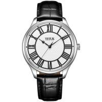 ราคา Solvil et Titus (โซวิล เอ ติตัส) นาฬิกาผู้ชาย รุ่น Zeitgeist W06-03127-004 ระบบควอตซ์ สายหนังแท้ หน้าปัด 43 มม. (3440459895)