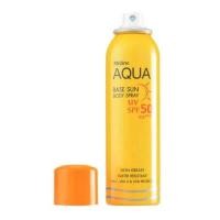 ราคา สเปรย์ กันแดด กันน้ำ SPF50 Mistine Aqua Base Sun Body Spray มิสทีน อะควา ซัน บอดี้ 100 ml. (36836256)