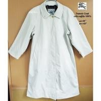 ราคา เสื้อโค้ทกันหนาวBurberry Trench Coat Vintage-สีครีม/ตาราง แท้จาก Japan 100% (12386835109)