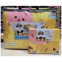 ราคา FOUNTAIN2ลาย (ครบชุดชุดผ้าปูที่นอน+ผ้าห่มนวม) ฟาวเทน FOUNTAIN หมีพู TSUM No.9025 (2298203344)