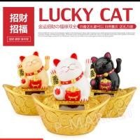 ราคา แมวกวัก แมวกวักญี่ปุ่น รุ่นก้อนทองจีน สัญลักษณ์ของการมีเงินทองมากล้น มือกวักพลังงานแสงอาทิตย์ (796228285)