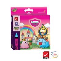 ราคา Master Art มาสเตอร์อาร์ต สีเทียน ขนาดจัมโบ้ 12 สี จำนวน 1 กล่อง (1953253591)