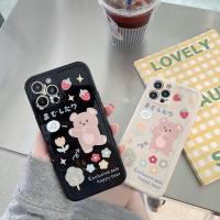 ราคา Dinuo เคสโทรศัพท์ ชนิดซิลิโคน ทรงสี่เหลี่ยม สีใส พิมพ์ลายสติกเกอร์น่ารัก สำหรับ for iPhone 11 Pro Max X Xr Xs Max 7 8 Plus Se 2020 12 pro max 12 Mini (3787054153)