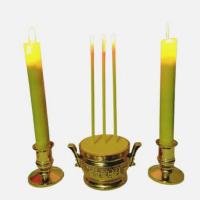ราคา ชุดธูปเทียนไฟฟ้า LED แบบใส่ถ่าน ธูปเทียน LED ไหว้พระ สีเหลือง (4232658844)