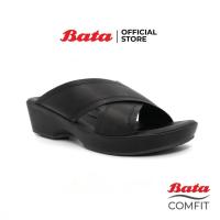 ราคา Bata COMFIT รองเท้าเพื่อสุขภาพ รองเท้าส้นตึก รองเท้าแบบสวม สูง 1.5 นิ้ว สำหรับผู้หญิง สีดำ รหัส 6616703 (3565168571)