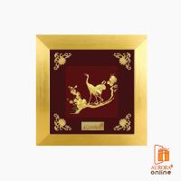 ราคา Khongkwan by Aurora กรอบรูปนกกระเรียนคู่ 15*15 ซม. ประดับด้วยทองคำแท้ 99.99% (3633717578)