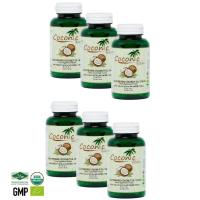 ราคา ( ส่งฟรี!! KERRY ) Coconic Coconut oil น้ำมันมะพร้าวสกัดเย็นออร์แกนิค 100% ชนิดแคปซูล 1000mg ( 6 กระปุก 360 แคปซูล ) (5430806580)