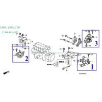 ราคา เซตสุดคุ้ม!!! ยางแท่นเครื่อง-แท่นเกียร์ ฮอนด้าแจ๊ส HONDA JAZZ GD ปี 2004-2007 เกียร์ออโต้ (AT) (1ชุด = 3 ตัว) แท้ศูนย์ (4507119782)