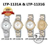ราคา CASIO ของแท้ รุ่น LTP-1131G LTP-1131A นาฬิกาผู้หญิง สายสแตนเลส ใบประกัน 1ปี LTP1131 LTP1131G LTP1131A (1395826634)