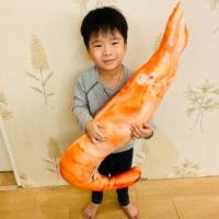 ราคา หมอนกุ้งนึ่ง 80ซม คนแพ้กุ้งก็กอดได้ สีส้มสดใส หมอนข้าง หมอนพิมพ์ลาย หมอนอิง (634679433)