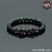 ราคา หินหยกพม่าแท้ 100% โทนเข้ม Jade ขนาด 8 มิล ปี่เซียะเปลี่ยนสีคู่ เจ้าแห่งหินมีค่า เสริมความมั่งคั่งร่ำรวย หยกเขียว (2293921701)