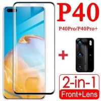ราคา 2 in 1 กระจกนิรภัยป้องกันหน้าจอ และตัวป้องกันเลนส์กล้อง สำหรับ Huawei P40 Pro P40 Lite (5145075031)