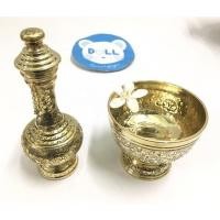 ราคา Brass Bํyfa F1124 ชุดกรวดน้ำทองเหลืองตอกลายดอกไม้6.8" ทองเหลืองแท้งานสวย(KKH) (4160371101)
